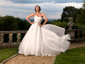 Suzanne Neville Gracie wedding dress